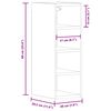 vidaXL Armoire suspendue "Riga" Ch&ecirc;ne artisanal 20 x 29,5 x 60 cm Bois d'ing&eacute;nierie