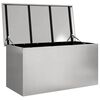 vidaXL Bo&icirc;te de Rangement Ext&eacute;rieure Argent 100 x 50,5 x 50 cm Acier