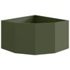 vidaXL Jardini&egrave;re d'Angle Vert olive 60 x 60 x 35 cm Acier