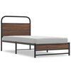 vidaXL Cadre de lit sans matelas 90x190cm ch&ecirc;ne marron bois ing&eacute;nierie