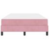 vidaXL Lit &agrave; ressorts avec matelas Rose 120 x 200 cm tissu