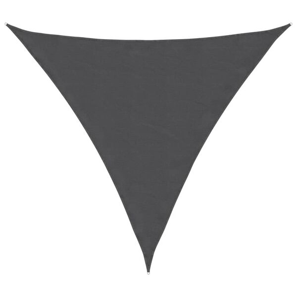 vidaXL Voile de parasol tissu oxford triangulaire 3x3x3 m anthracite