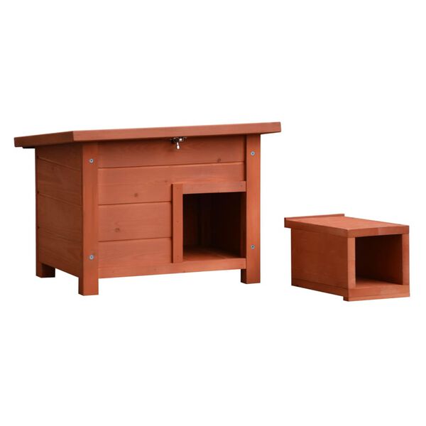 @Pet Maison pour h&eacute;risson bois marron