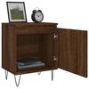 vidaXL Table de chevet ch&ecirc;ne marron 40x30x50 cm bois d'ing&eacute;nierie