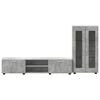 vidaXL Ensemble meuble TV FLORIN Gris b&eacute;ton Bois d'ing&eacute;nierie
