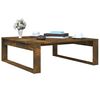 vidaXL Table basse Ch&ecirc;ne fum&eacute; 100x100x35 cm Bois d'ing&eacute;nierie