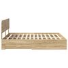 vidaXL Cadre de lit Ch&ecirc;ne Sonoma 180 x 200 cm Bois d'ing&eacute;nierie