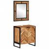 vidaXL Ensemble de meubles salle de bain 2 pcs fer et bois d'acacia