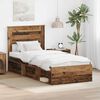vidaXL Cadre de lit Bois ancien 90 x 200 cm Bois de pin massif