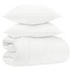 vidaXL Ensemble de couette d'hiver 3 pc Blanc Fibre de bambou