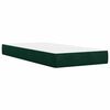 vidaXL Sommier &agrave; lattes de lit avec matelas Vert fonc&eacute; 90x200 cm