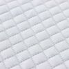vidaXL Surmatelas Blanc 140 x 200 cm Tissu Jacquard