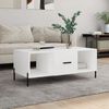 vidaXL Table basse blanc 102x50x40 cm bois d'ing&eacute;nierie