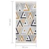 vidaXL Tapis Jaune et gris 80x150 cm Coton