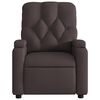 vidaXL Fauteuil inclinable Marron fonc&eacute; Tissu
