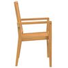 vidaXL Ensemble &agrave; manger de jardin 3 pcs Bois de teck massif