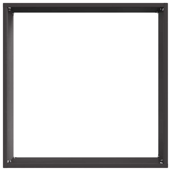 vidaXL Bordure de Pelouse Noir 40 x 40 x 13 cm Acier