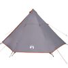 vidaXL Tente familiale tipi 8 personnes gris et orange imperméable