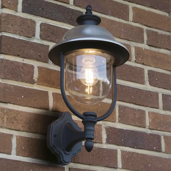 KONSTSMIDE Applique murale Parma en haut Acier inoxydable bross&eacute;