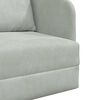 vidaXL Canap&eacute;-Lit Gris clair 65 x 80 x 83 cm Velours