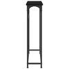 vidaXL Table console Ch&ecirc;ne noir 75 x 19,5 x 75 cm Bois d'ing&eacute;nierie