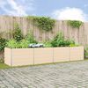 vidaXL Jardini&egrave;re Ivoire 195 x 100 x 45 cm Acier galvanis&eacute;