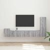 vidaXL Ensemble meuble TV 3 pcs Gris Sonoma Bois d'ing&eacute;nierie