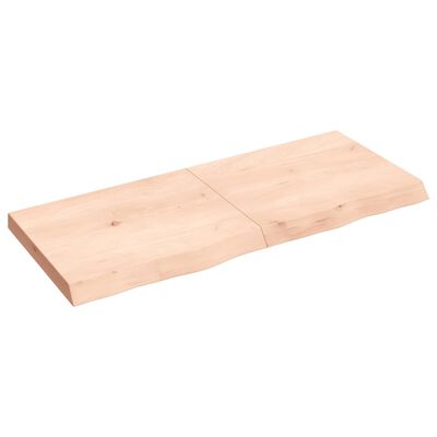 vidaXL Dessus de table 120x50x(2-6) cm bois de chêne massif non traité