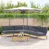 vidaXL Ensemble de Canap&eacute;s Uni 5 pcs Anthracite Bois d'Acacia Massif