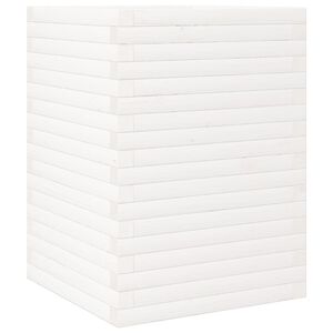 vidaXL Jardini&egrave;re blanc 50x50x68,5 cm bois de pin massif