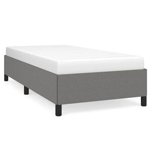 vidaXL Cadre de lit sans matelas gris fonc&eacute; 100x200 cm tissu