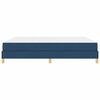vidaXL Lit &agrave; ressorts avec matelas Bleu 180 x 200 cm tissu