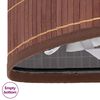 vidaXL Panier à linge d'angle Bambou Marron 60 L