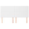 vidaXL Tête de lit blanche 160 x 5 x 118/128 cm similicuir