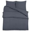 vidaXL Ensemble de housse de couette Anthracite 240x220 cm Coton