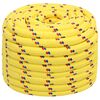 vidaXL Corde utilitaire polyvalente 20 mm 100 m Jaune PP