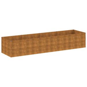 vidaXL Lit sur&eacute;lev&eacute; de jardin 386x100x69 cm acier corten