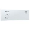 vidaXL Tableau noir magn&eacute;tique mural Blanc 80x30 cm Verre tremp&eacute;