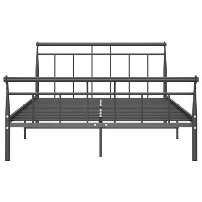 vidaXL Cadre de lit sans matelas noir métal 140x200 cm