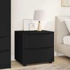 vidaXL Armoire de rangement Noir 60 x 48 x 57 cm Bois d'ing&eacute;nierie