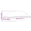 vidaXL Coussin de piscine d'hiver Bleu 460 x 230 x 160 cm PVC