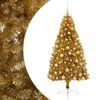 vidaXL Sapin de No&euml;l artificiel avec boules 210 cm 300 LED Blanc chaud