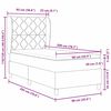 vidaXL Lit &agrave; ressorts avec matelas Vert fonc&eacute; 200 x 90 cm Polyester