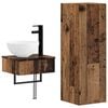 vidaXL Ensemble de mobilier de salle de bain 2 pc Bois ancien