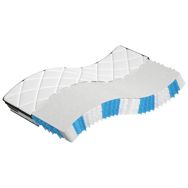 vidaXL Matelas &agrave; ressorts ensach&eacute;s moyen plus 90x220 cm