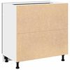 vidaXL Armoire suspendue avec tiroir Ch&ecirc;ne noir 80 x 31 x 81,5 cm