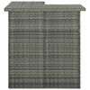 vidaXL Ensemble de bar de jardin 8 pcs et coussins R&eacute;sine tress&eacute;e Gris