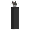 vidaXL Supports pour plantes 2 pcs noir 17x17x60 cm bois d'ing&eacute;nierie