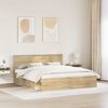 vidaXL Cadre de lit Sonoma 180 x 200 cm Bois d'ing&eacute;nierie