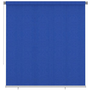 vidaXL Store roulant d'ext&eacute;rieur 225 (l) x 230 (H) cm bleu HDPE